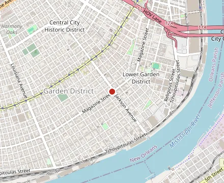 Map showing Stein's Market and Deli