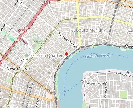 Map showing French Toast