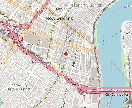 Map showing Herbsaint