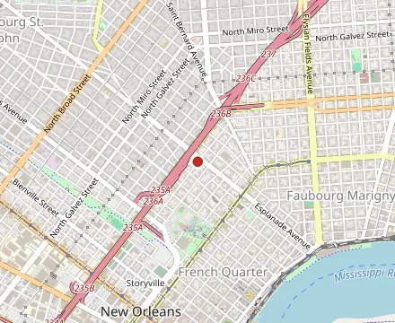 Map showing Li'l Dizzy's Cafe