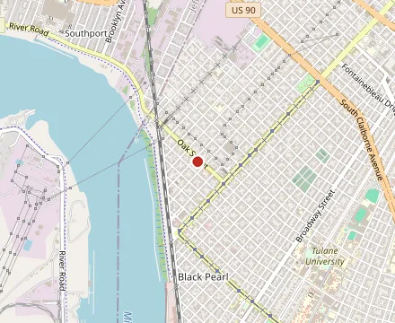 Map showing Jacques-Imo's