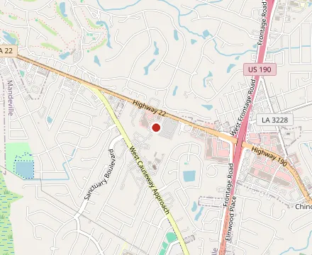 Map showing Pontchartrain Po-Boys