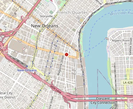 Map showing Mother's Restaurant