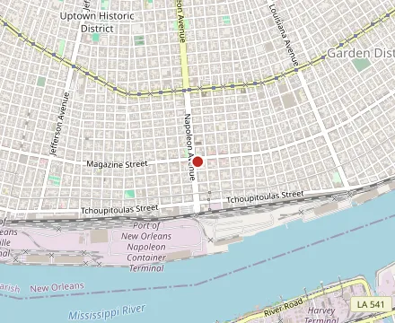 Map showing Casamento's Restaurant