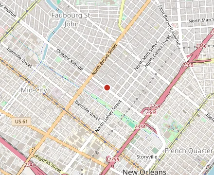 Map showing Gabrielle Restaurant