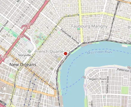 Map showing Central Grocery & Deli