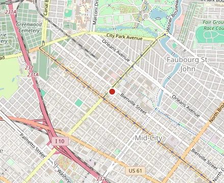 Map showing Angelo Brocato