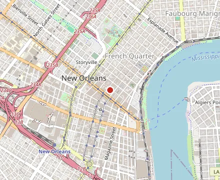 Map showing Acme Oyster House