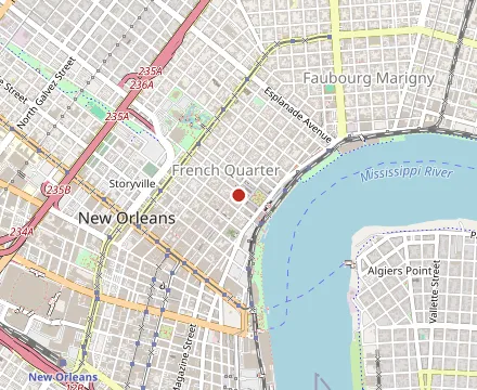 Map showing Gumbo Shop
