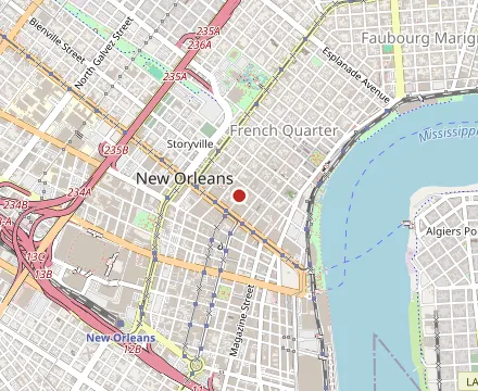 Map showing Olde Nola Cookery