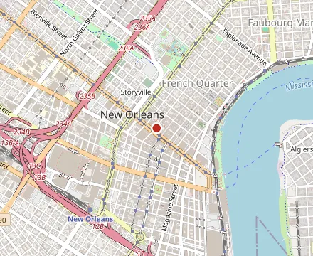 Map showing Snapper's Seafood & Cajun Restaurant